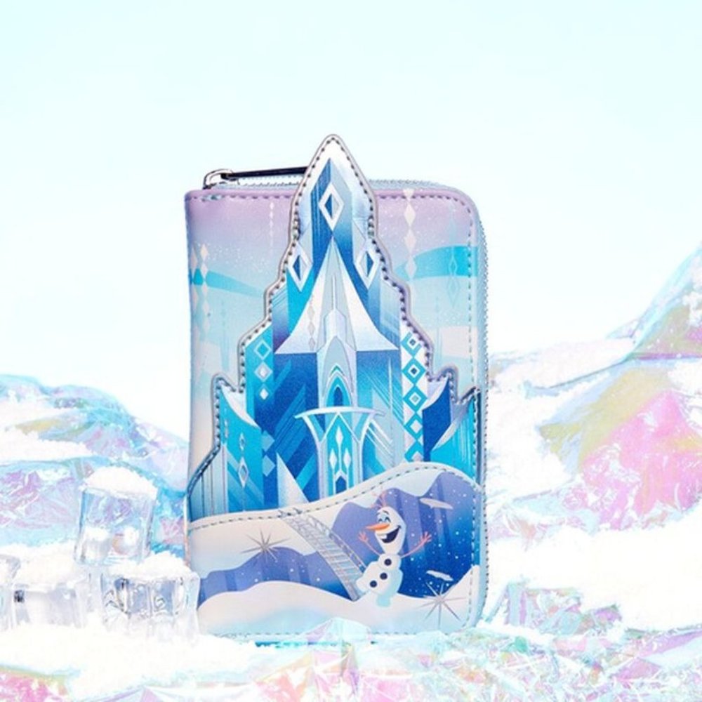 Loungefly Disney Frozen Princess Elsa Castle Zip Around Wallet